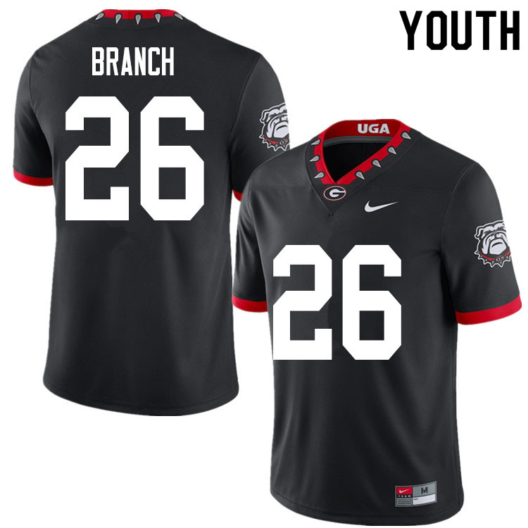 2020 Youth #26 Daran Branch Georgia Bulldogs Mascot 100th Anniversary College Football Jerseys Sale-
